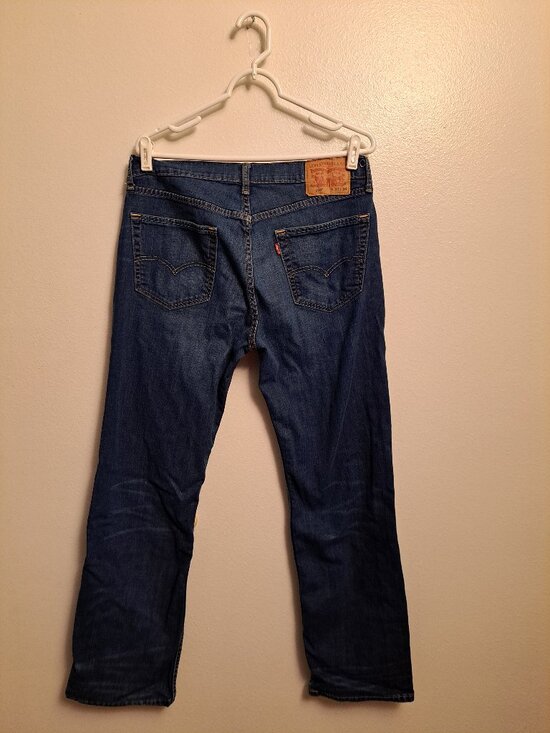 Levi's Other - Levi's 559 relaxed straight fit distressed denim jeans